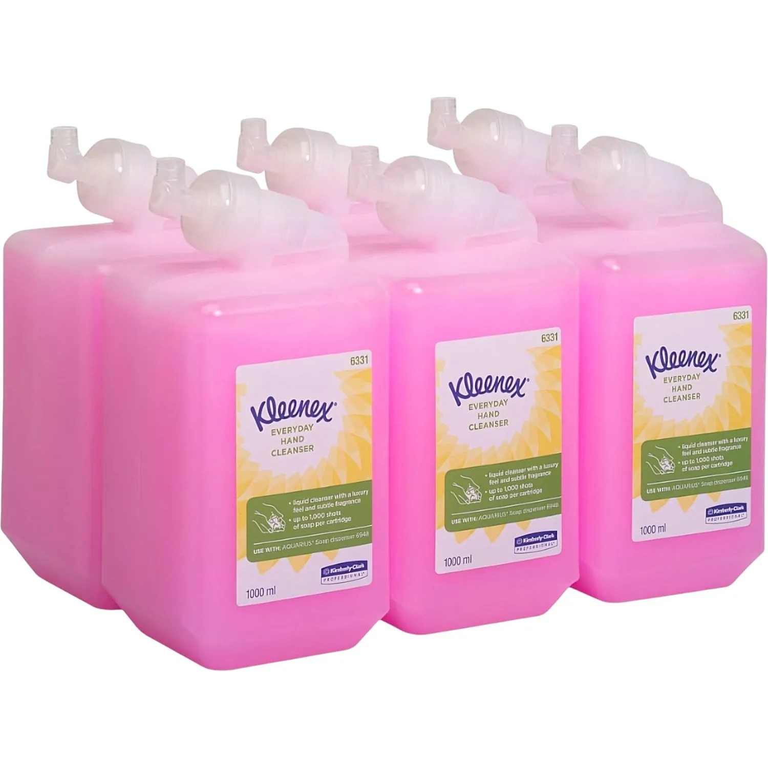 Картридж с жидким мылом для рук Kleenex Everyday Use 6331 1000 мл (6 штук в упаковке)