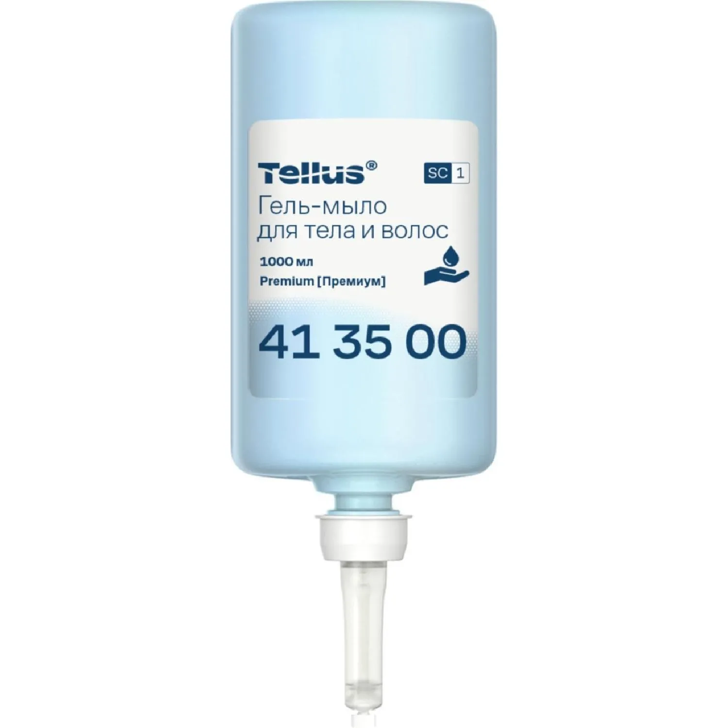Картридж с жидким мылом-гелем для тела и волос Premium 413500 для дозаторов SC1 1000 мл