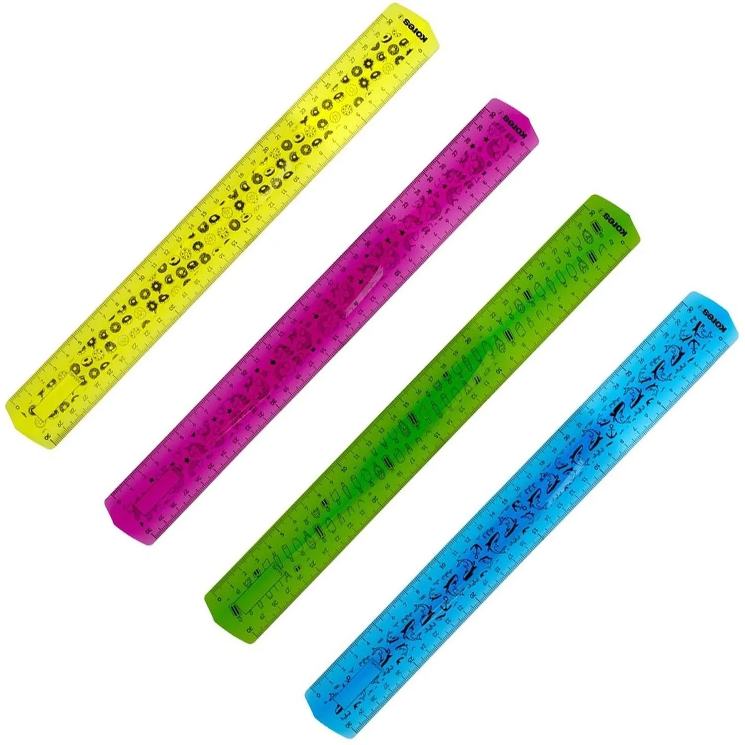 Линейка Kores 30 см пластиковая повышенной гибкости - Image 3