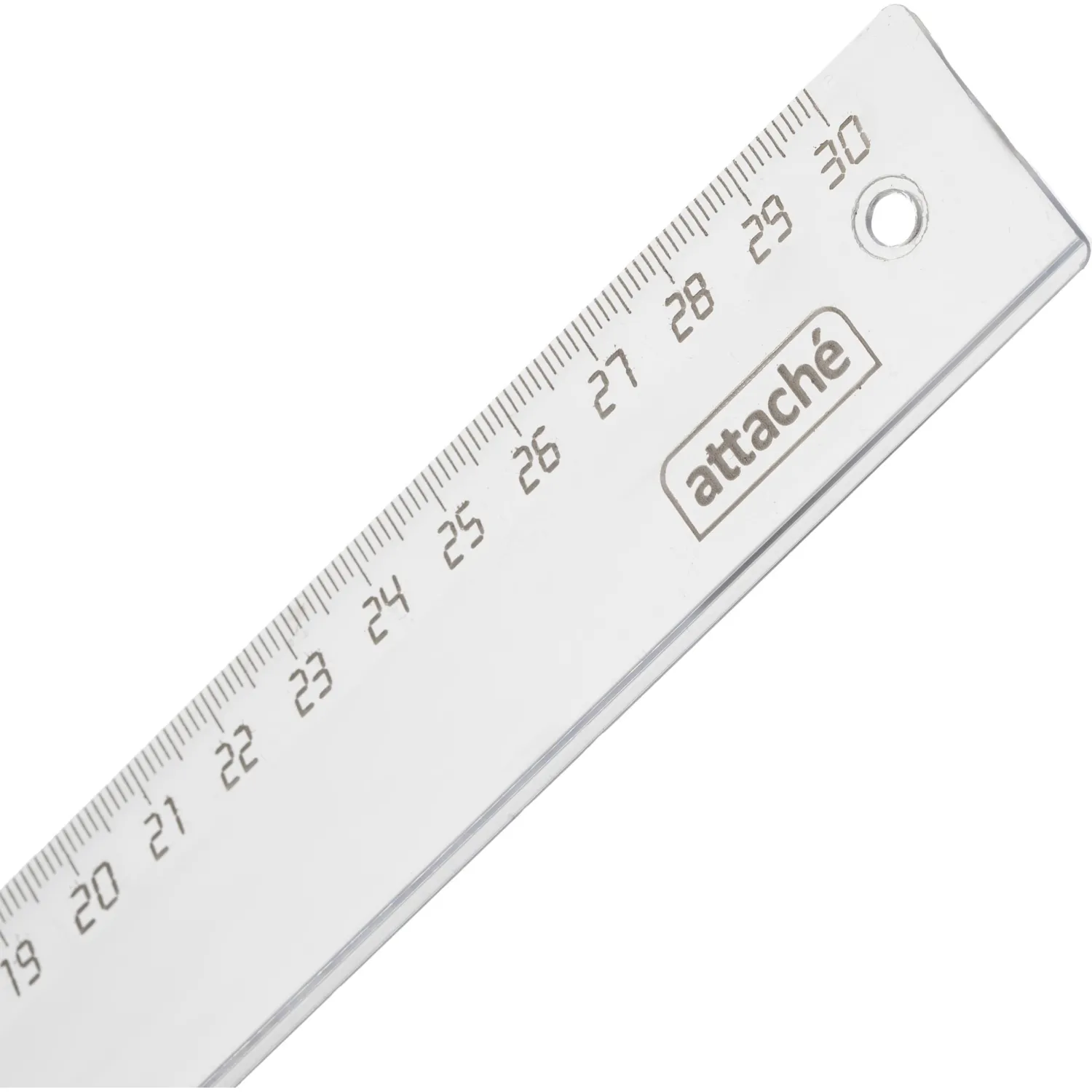 Линейка Attache 30 см пластиковая прозрачная - Image 2