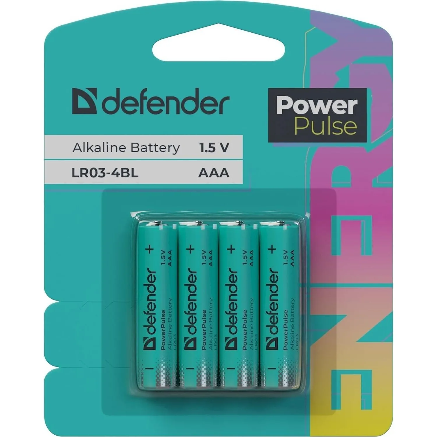 Батарейка AAA мизинчиковая PowerPulse (4 штуки в упаковке)