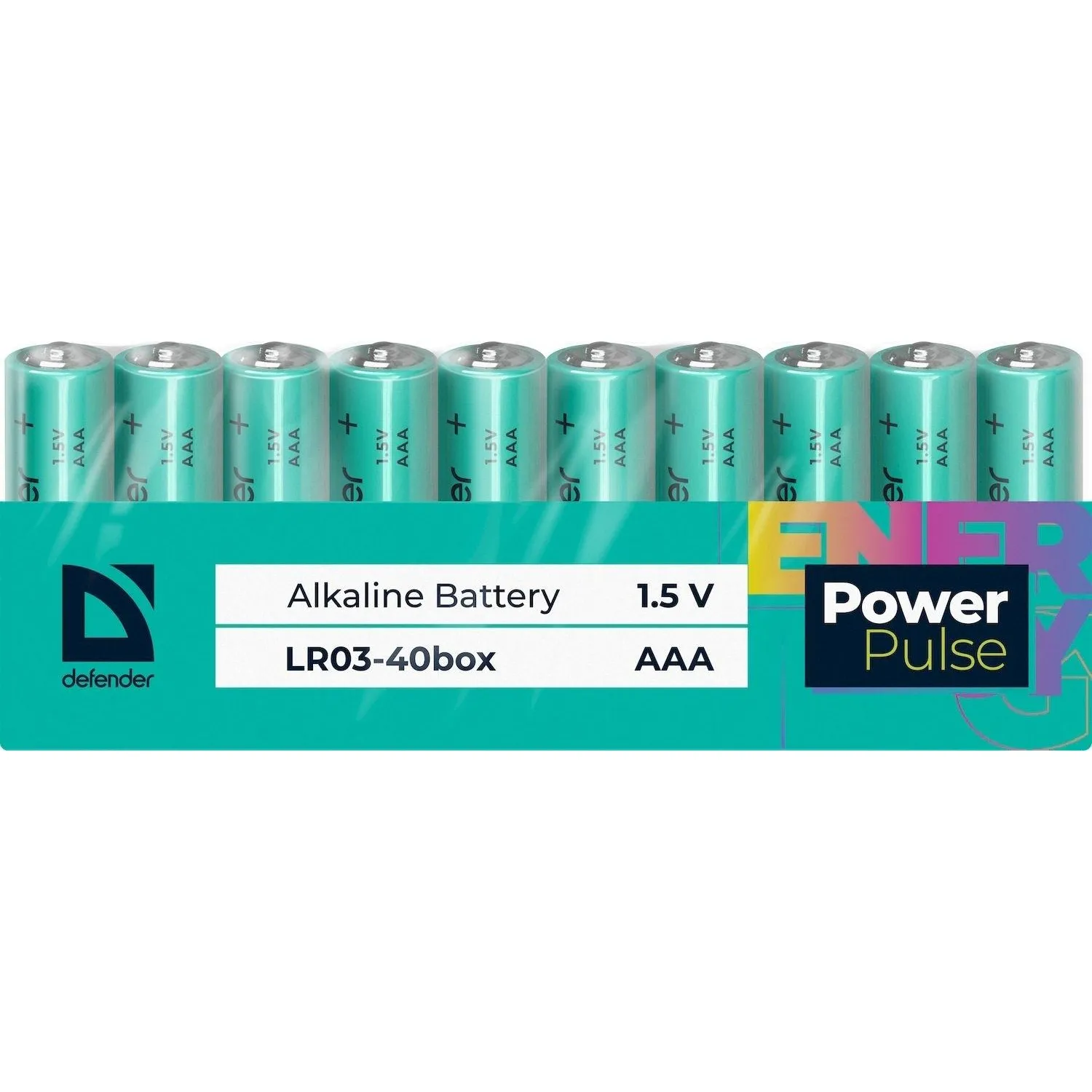 Батарейка AAA мизинчиковая PowerPulse (40 штук в упаковке)